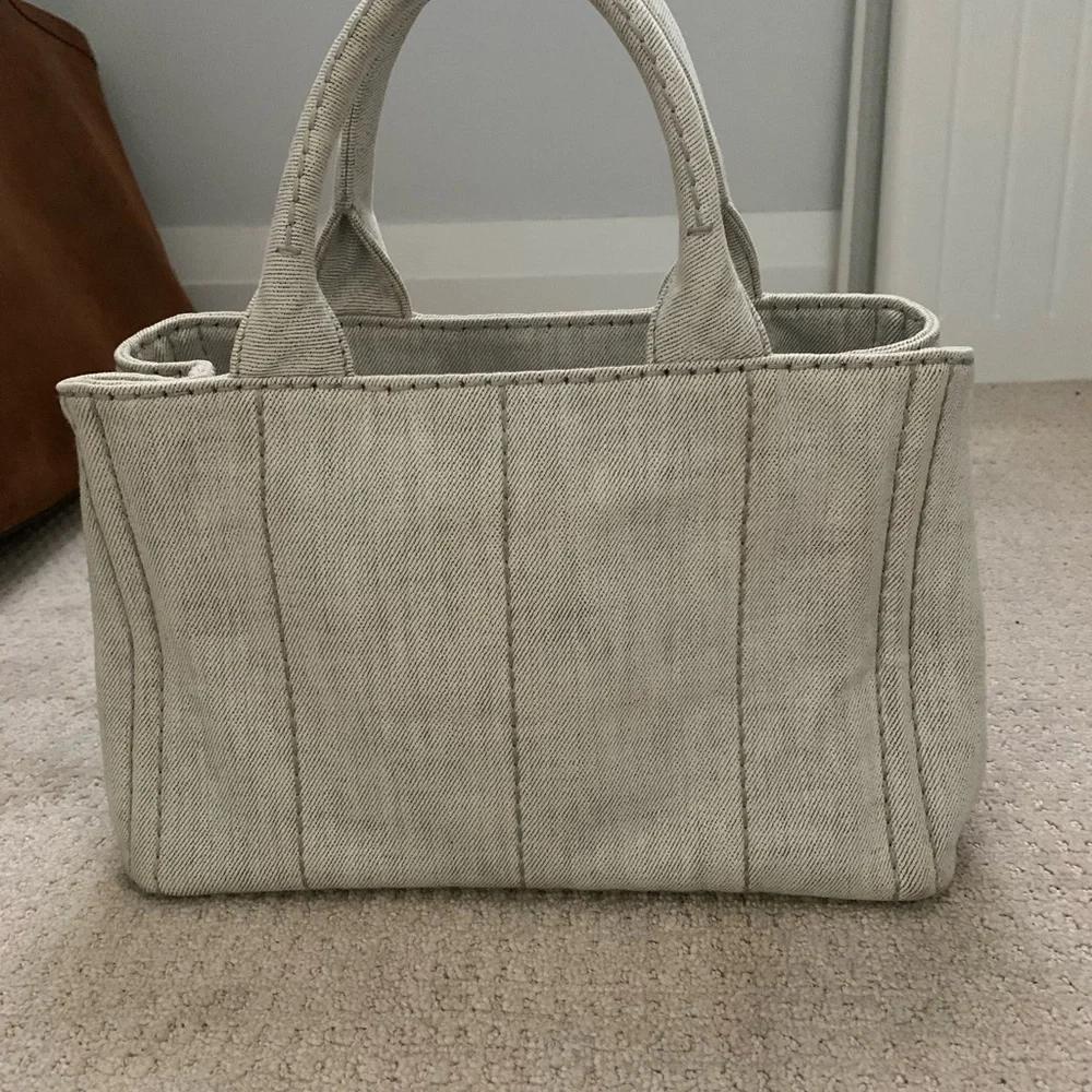 Prada canapa light denim bag - Picture 2 of 8
